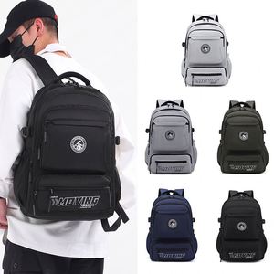 กระเป๋าเป้สะพายหลังนักเรียนเกาหลีแบบ unisex สำหรับนักเรียนมัธยมต้น มัธยมปลาย ความจุขนาดใหญ่ ผ้า Oxford ปิดซิป แฟชั่น - Product Image 3