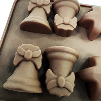 Moule à chocolat en silicone thème Noël Refine Factory, qualité alimentaire, antiadhésif, trois formes, pour pâtisserie maison DIY, portable