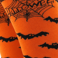 Chaussettes amusantes pour fête d'Halloween pour hommes et femmes - Chaussettes décontractées à thème Trick-or-Treat aux couleurs vives