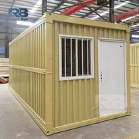 Maison mobile modulaire préfabriquée Rapid Box pas chère de 20 pieds, pliable, conteneur habitable avec toilettes