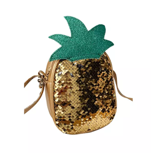 Cross Body Bags Fashionable Kids Fruit Coin Wallet Bag Holographic Shoulder Bag <strong>Sequins</strong> <strong>Handbag</strong> for Girls - Product Image 4