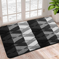 Tapis de sol absorbant antidérapant, tapis de porte à profil bas, paillasson d'entrée intérieur