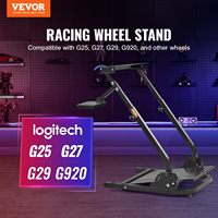 Support de levier de vitesse de direction de course en aluminium G920 Marques grand public Support de roue compatible non inclus Pédales de volant de course