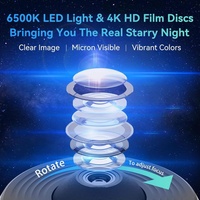 Projecteur Galaxie Lampe Terrestre avec 13 diapositives, Veilleuse Ciel Étoilé pour Chambre d'Enfant, Lampe d'Ambiance pour le Sommeil
