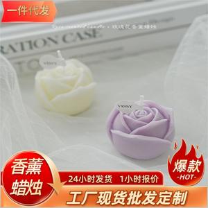 Velas aromáticas de rosas, cera de soja mezclada, hechas a mano, regalo romántico para el Día de la Madre - Product Image 5