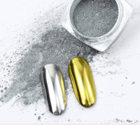Aurora Powder Nail Glitter Pearl Neon Dust Effect Chrome Art Mermaid Rainbow AB Color pour le trempage, la décoration