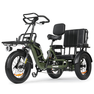 Triciclo de Dos Plazas para Adultos Vipcoo R1, Scooter de Tres Ruedas con Asientos para Pasajeros Vc-r1 - Product Image 1