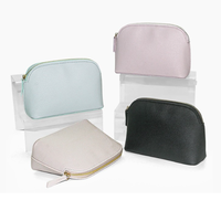 Trousse de Maquillage Personnalisée Grande et Mignonne, Résistante à l'Eau, en Forme de Coquillage, pour Voyage, Organisateur Cosmétique en PU avec Fermeture Éclair pour Femme
