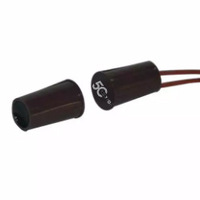 Capteur magnétique encastré à contact normal fermé (NC) pour porte/fenêtre, filaire, en ABS, portée de détection 15 mm, normalement ouvert/normalement fermé