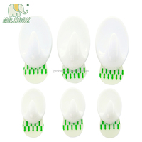 Probebi HR03 Crochet adhésif mural de forme ronde Porte-manteau en plastique PS pour usage quotidien