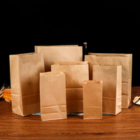 Prix de gros d'usine KM Sacs en papier alimentaire brun uni SOS sans poignées toutes tailles