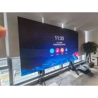 Écran LED HD ultra-mince d'intérieur de 136 163 pouces Smart TV P0.9 P1.5 P1.8 COB Mobile tout-en-un Salle de conférence de mur vidéo LED