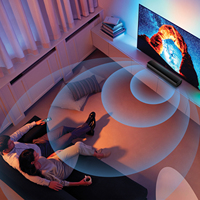Mini haut-parleurs de télévision Soundbar avec réflecteur de basse personnalisé système de son Surround Audio domestique pour TV PC projecteur montage mural