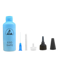 Bouteille d'alcool antistatique de 65 ml/100 ml avec aiguille en acier pour téléphones mobiles, écouteurs, appareils photo, ordinateurs et ordinateurs portables, garantie 1 an