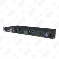 Microphone sans fil professionnel EIF TX-6200 de haute qualité à 2 canaux avec véritable diversité, égaliseur en cascade dynamique et surveillance du spectre
