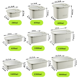 Yuedisi mới đến Takeaway container thực phẩm 304 thép không gỉ thực phẩm lưu trữ Container có nắp đậy - Product Image 6