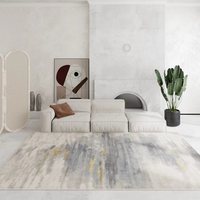 EiffelHome - Juego de Alfombras Modernas y Sencillas de Lujo, de Poliéster Lavable a Máquina, Felpa de Grosor Medio, con Respaldo Antideslizante para Sala de Estar