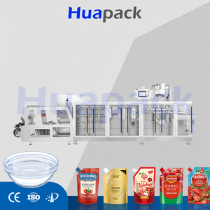 Machine d'emballage automatique électrique PLC 10-5000g pour sachets Doypack à bec verseur, film plastique, boissons, aliments, pâtes, jus, pompe à moteur haute performance - Product Image 4