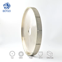 Outil de profilage diamanté électrolytique BT BTPW-21, meule à angle pour rainurage, grain moyen, abrasif pour débavurage de métaux, haute performance