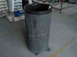 Lavabo a Colonna Rotondo Scanalato in Marmo Nero Marquina SH STONE, Lavandino Moderno Lucidato Ecologico per <span class=keywords><strong>Bagno</strong></span> - Product Image 3