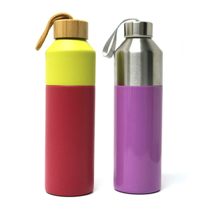 Unisex Stainless Steel <b>Vacuum</b> Bottle 12-Hour Direct Drinking 2-Part Water Container with Double Wall Cap for <b>Travel</b> Hiking - Product Image 2