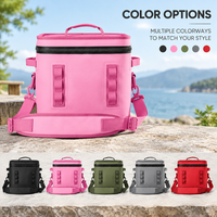 Sac isotherme souple en TPU imperméable rose, anti-fuite, pour plage, camping et pique-nique en extérieur