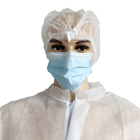 Combinaisons jetables en polypropylène blanc, vêtements de protection, combinaison jetable pour la protection avec poignets élastiques