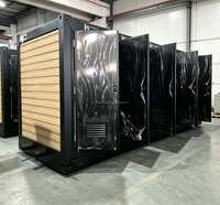 Toilettes mobiles préfabriquées d'extérieur au design moderne, salle de bain publique portable et pratique, construite avec 10 unités