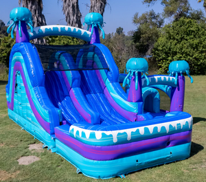 Électrique U-Turn Humide Sec Obstacle Course Bounce House Gonflable Avec Souffleur Commercial Bouncer Jumper Kids Combo - Product Image 4