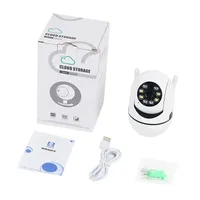 A7 Çift Antenli Wifi Kamera 1080P HD 360 Derece Kablosuz Güvenlik Web Kamerası PTZ Sistemi Dış Mekan Ev Gece Görüşü