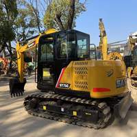 Hochwertige 90% Neuwertige Gebrauchte Bagger Sany Sy75C-10 Mini-Bagger in Gutem Zustand mit Getriebe, Pumpe & Lager zum Verkauf