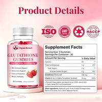 Gummies de glutathion pour la santé du foie, la détoxification, la protection contre le stress oxydatif cellulaire et le soutien immunitaire – Antioxydant pour un vieillissement sain – Produits de beauté