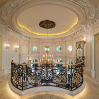 Rampe en fer forgé classique pour escalier, hall, hôtel, balcon extérieur – Accessoire fantastique en acier