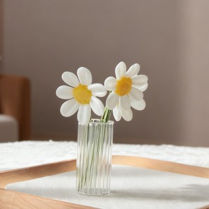 Jarrón Pequeño de Cristal Art <span class=keywords><strong>Deco</strong></span> con Ramo de Flores de Nacimiento, Centro de Mesa para Decoración de Bodas y Cumpleaños - Product Image 4