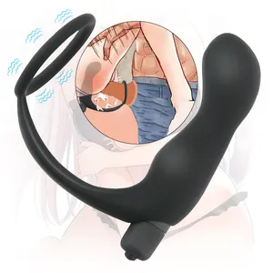 Cock Ring con vibratore, modalità di vibrazione a 10 velocità, anello del pene e anello a sfera