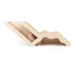 บ้านแฮมสเตอร์ไม่มีกลิ่นทำจากไม้ธรรมชาติแท้เป็นมิตรต่อสิ่งแวดล้อม - Product Image 4