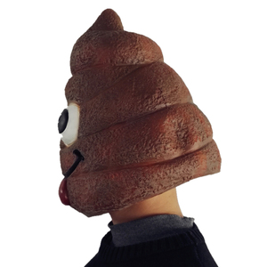 Máscara de látex de Halloween de cabeza de caca repugnante para cosplay, venta al por mayor, tamaño adulto, para fiestas, máscara personalizada de caca - Product Image 3