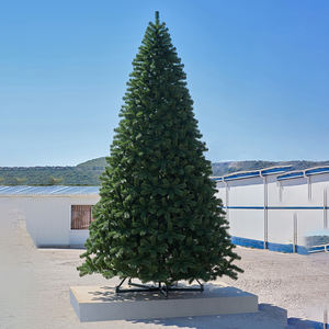 Albero di Natale artificiale Pre-illuminato da 8 piedi con luci bianche verde per interni/esterni IP65 per decorazioni natalizie - Product Image 3