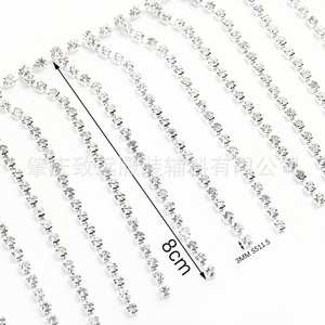 Accesorios de Joyería DIY, Cadena de Diamantes de Imitación, Collar Blanco, Decoración, Suministros para Manualidades - Product Image 3