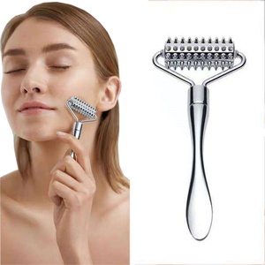 Rouleau de massage facial en métal, nouveau design, pour lifting cutané, anti-âge, barre de beauté - Product Image 2