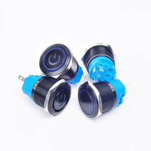 Waterproof 5V LED <b>Motherboard</b> <b>Computer</b> Power Buttons 50cm Wire 12mm 16mm 19mm 22mm Push Button Switches Momentary Black Metal 3A - Product Image 5