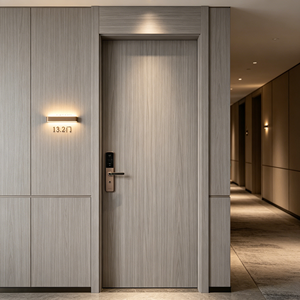<span class=keywords><strong>Porte</strong></span> intérieure en bois <span class=keywords><strong>acoustique</strong></span> 46 dB de qualité supérieure, recouverte de PVC, étanche, avec technologie de double étanchéité en forme de T - Product Image 4
