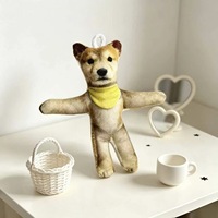 Peluche mignonne chat, chien, mini souris avec armature intégrée et rembourrage en coton et coton PP
