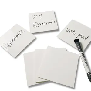 Offre Spéciale Personnalisé Amovible feuilles Pour Faire la Liste Sticky Notes Memo Pad École Fournitures de Bureau Effaçable À Sec notes autocollantes