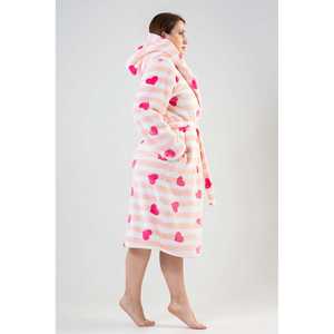 Peignoir pour femme XXL, doux, à capuche, manches longues, avec poches, logo personnalisé, respirant, style décontracté pour la maison, hiver, taille unique - Product Image 3