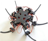 Kit robotique hexapode en aluminium 18DOF, kit de châssis de robot araignée à 6 pattes F17328