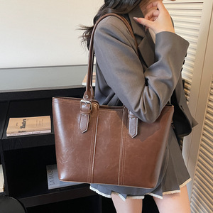 Borsa <span class=keywords><strong>a</strong></span> Tracolla in Pelle PU Stile Retrò con Cerniera, Grande Capacità, Ideale per <span class=keywords><strong>Lavoro</strong></span>, Shopping e Ufficio - Product Image 2