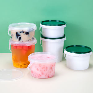 Vasos Desechables Personalizados para Bebidas para Llevar, Vasos de Plástico PP Transparente con Asa y Tapa para Fiestas, Té, Jugo - Product Image 3