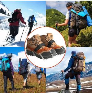 IRONDONKEY neige et équipement Lce 11 dents couvre-chaussures harnais de sécurité extérieur enneigé alpinisme ourisme anti-dérapant couvre-chaussures - Product Image 2