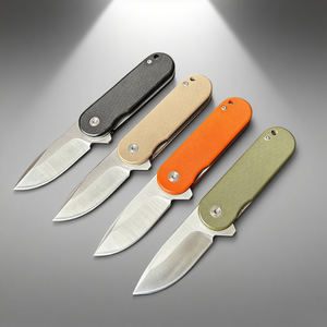 Cuchillo de bolsillo EDC de acero inoxidable 5Cr13 con mango G10 de 3 pulgadas, cuchillo plegable personalizado para acampar, todos los Estados legales - Product Image 1